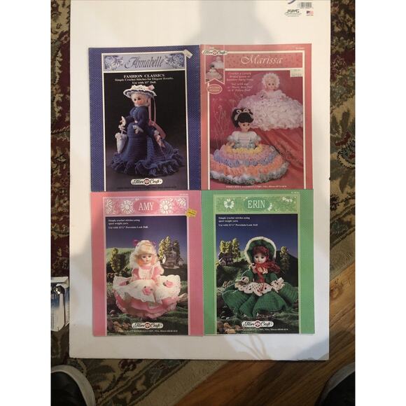 4 Crochet Patterns: Annabelle, Marissa, Amy, Erin - Picture 1 of 5